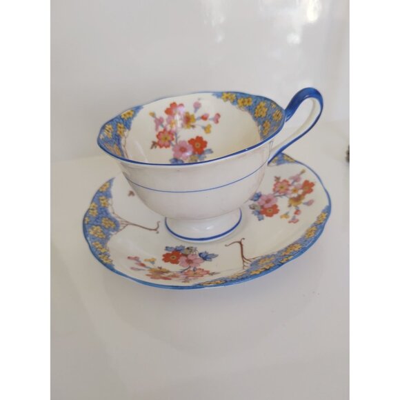 Rare Vintage Royal Albert Cup & Saucer "Florette" pattern 1930's - Picture 3 of 13
